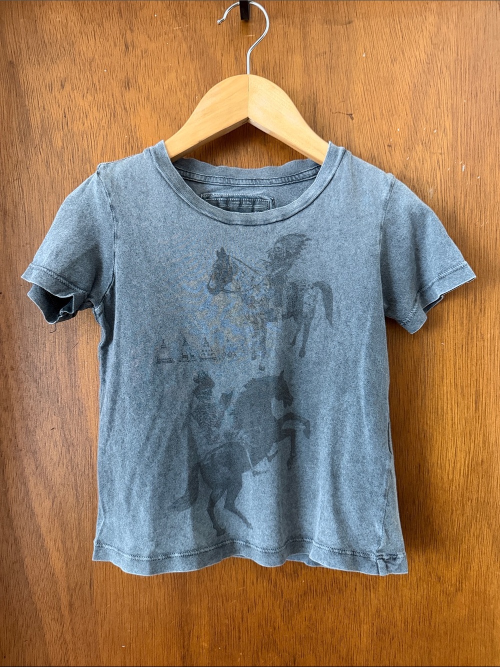 AllSaints Kids Grey Graphic Short-Sleeve Tee
